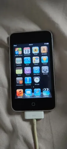 mp3 player ipod touch 16gb mai fone jbl e carregador e cabo dados