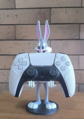 Suporte 3D Controle Pernalonga Ps3 Ps4 Ps5 Xbox E Celular