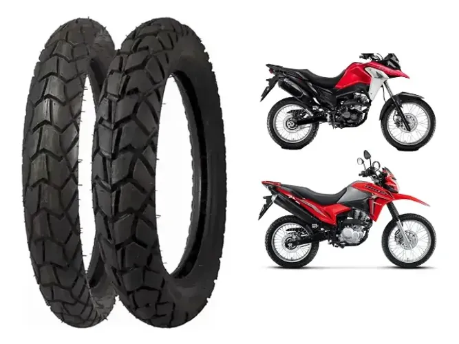 Par Pneu Bros Cg Titan 125/150/160 Sem Câmara e Com Câmara.