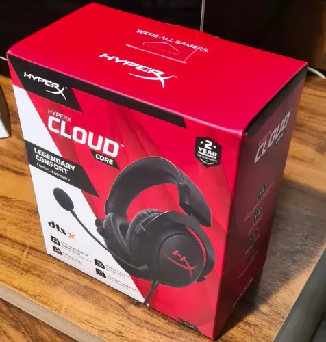 (Novo/Lacrado) Headset Kingston HyperX Cloud Core, Fone de ouvido, Headphone c/ microfone