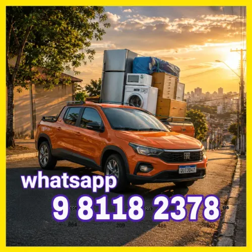 Frete mudanças agora ou agendado transporte geladeira fogão eletrodomésticos móveis casa