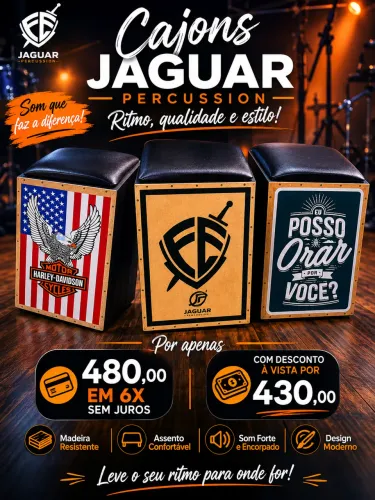 Cajon acústico em promoção 