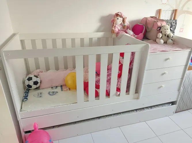 Kit completo de berço com almofadas inclusas