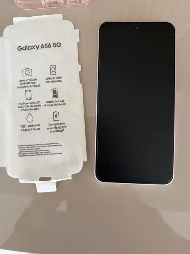 Samsung Galaxy A56 5G Rosa 256GB ZERO com película e capinha 