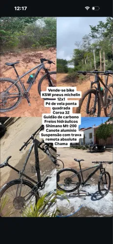 Bike KSW básica, mas toda completa 