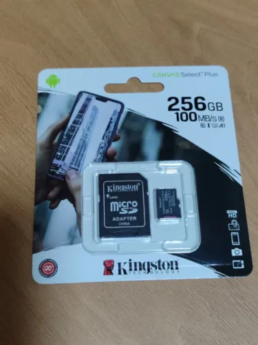 Cartão Micro Sd Kingston 256gb Canvas Select Plus Autêntico Lacrado