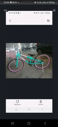 Vendo bicicleta marcha novinha