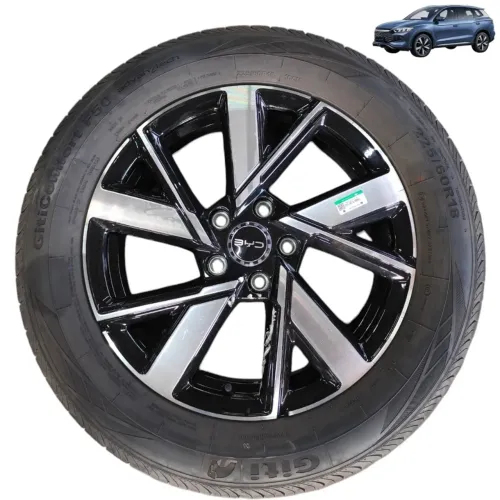 Roda com pneu aro 18 5x120 byd song pro 2024 2025 detalhe