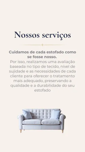 São José limpeza e higienização de estofados.