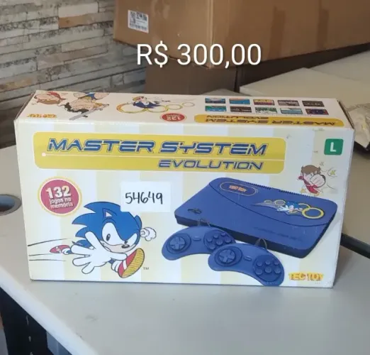 Master System Evolution 132 Jogos na memoria