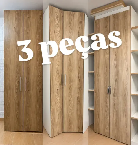 3 guarda roupa modulado mdf