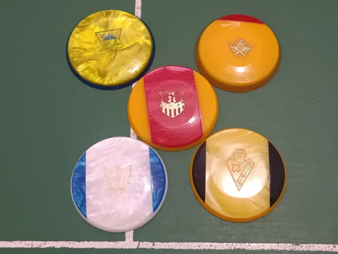 5 botões zerados futebol de botão