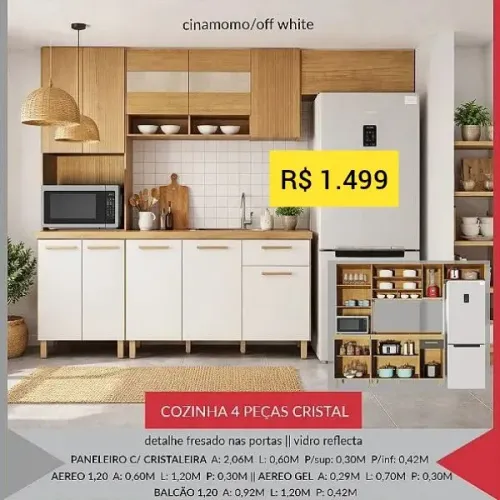 Armário de cozinha completa