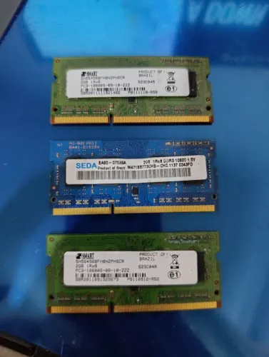 Memória DDR3 soddim (3 pentes 2GB cada)