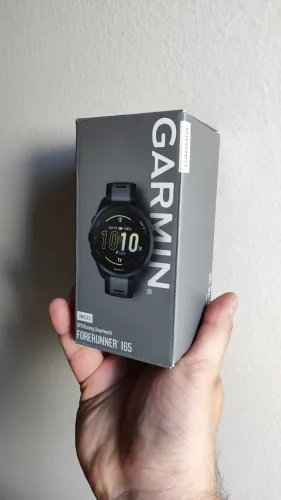 Lacrado novo Smartwatch Relógio Garmin Forerunner 165 43mm Preto e cinza - Na caixa