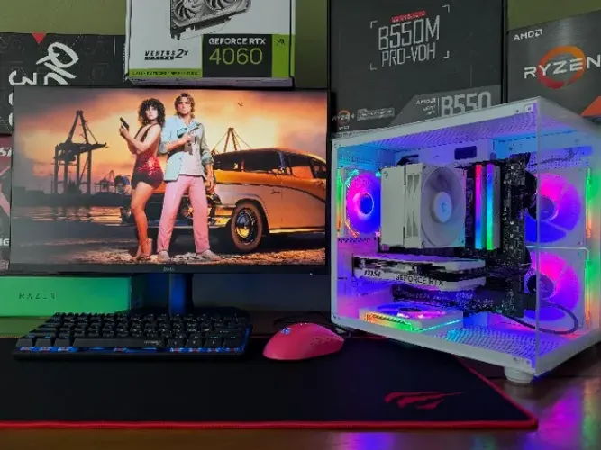 PC-Gamer Ryzen 5-5500x3D B550-MSI 16gb DDR4 SSD-M2 500gb RTX-4060 MSi 8gb