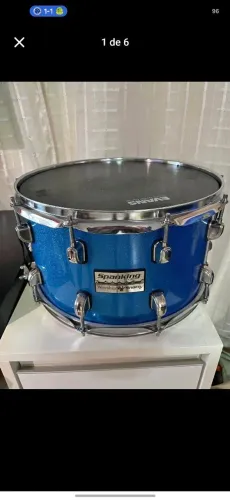 Caixa Bateria 14x8 Spanking Worship + Pele Hidráulica + Bag