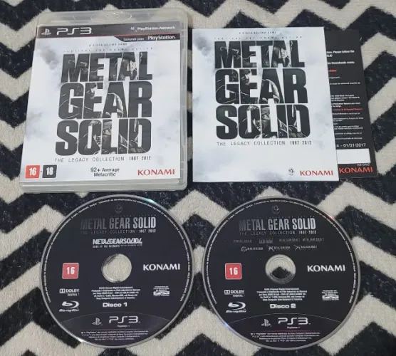 Jogo Metal Gear Solid The Legacy Collection Original PS3 Playstation 3