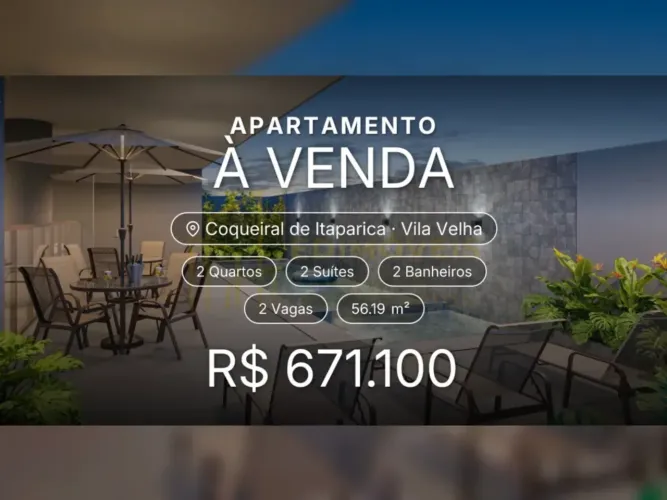 Apartamento com 2 suítes em Coqueiral de Itaparica: conforto e lazer completo!