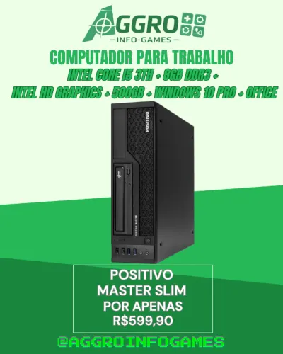 C Intel Core i5 3ª Geração | 8GB RAM | Windows 10 Pro | Garantia