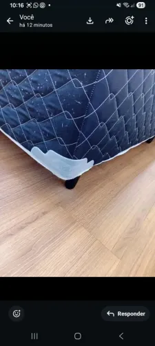 Base cama Queem, ótimo estado, marca Probel, pezinhos novos nunca usados. Valor 150,00