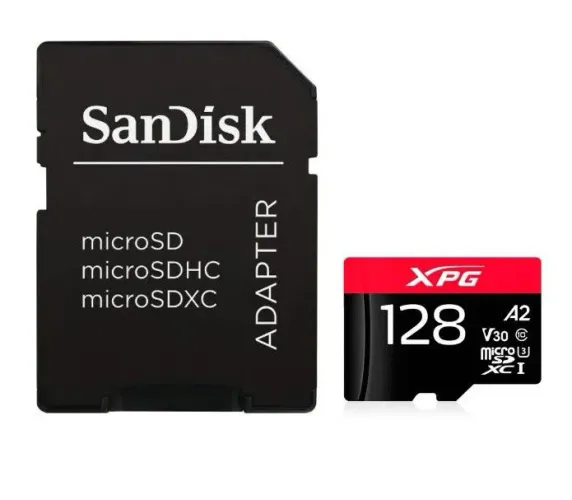 Cartão De Memória micro SD 128GB XPG V3 classe 10 SanDisk | 200MB/s de velocidade
