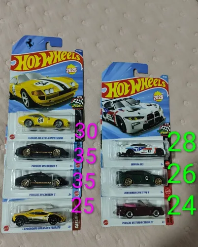 Hot Wheels diversos modelos valores nas fotos