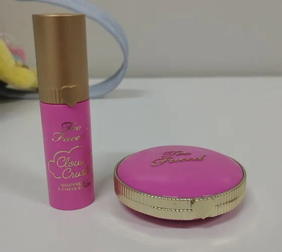 Combo kit Too Faced Cloud Crush - Blush + Lip/Cheek Super Candy Clouds