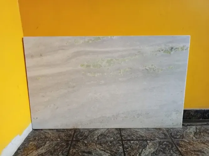 Mármore Branco 1,00 x 0,60m - 2cm - Excelente Estado