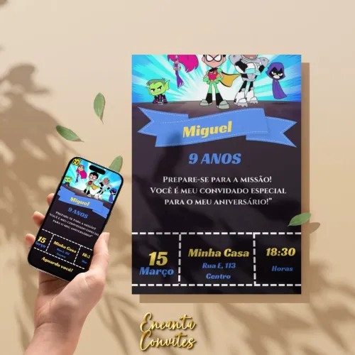 Convites digitais personalizados para qualquer ocasião 
