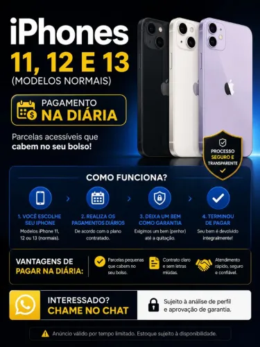IPHONES NO CRÉDIARIO PRÓPRIO