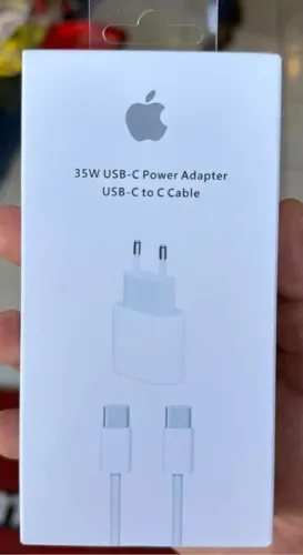 Carregador 35W e cabo USB-C Iphone