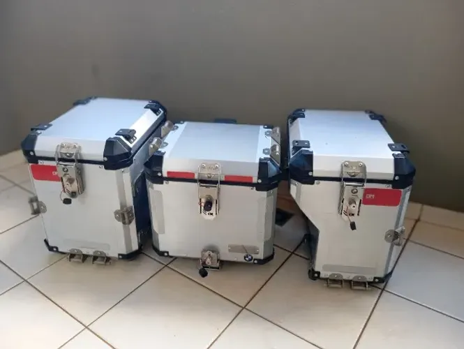 BMW KIT BAÚS, TOP CASE, MALAS ALUMÍNIO 