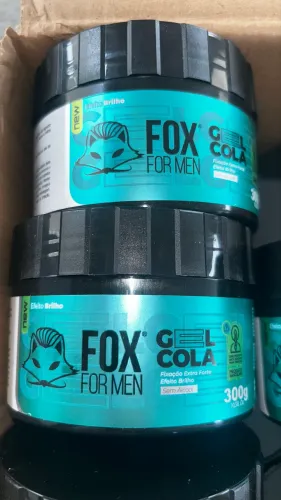 Gel Cola Fox For Men 300g efeito brilho