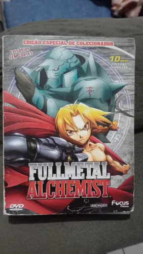 Fullmetal alchemist edição colecionador, todas as temporadas dublado. E super conservado