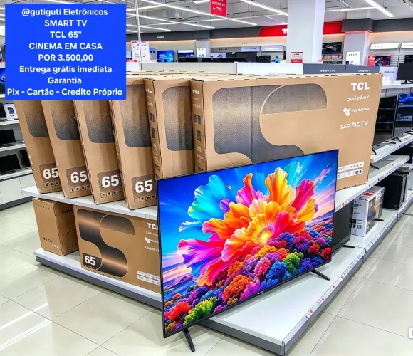 Smart TV TCL 65" Por 3.500,00