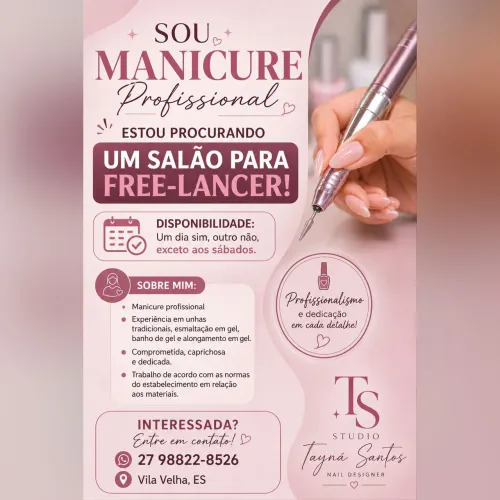 EM BUSCA DE SALÃO PARA FREE-LANCER
