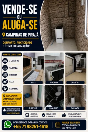 Aluguel= 500 Vendo por 30.000