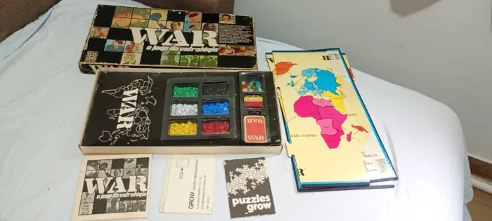 WAR Original 1977 - Grow - Primeira Edição - Relíquia para colecionadores