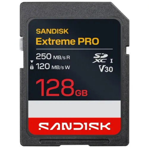 Cartão SD 128GB SanDisk Extreme PRO V30 - Novo