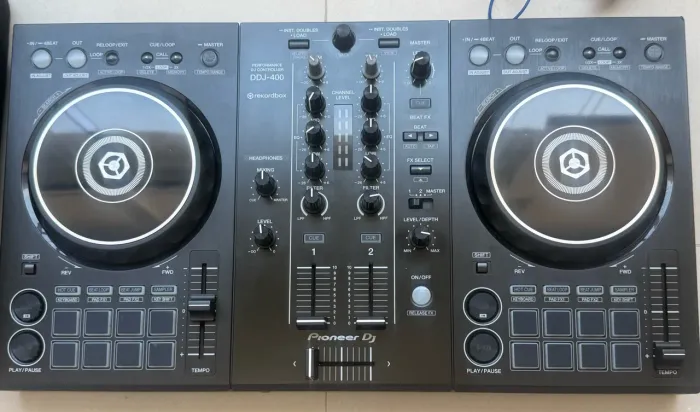 Controladora DDJ-400 Pionner + Case + Fone + Cabo RCA