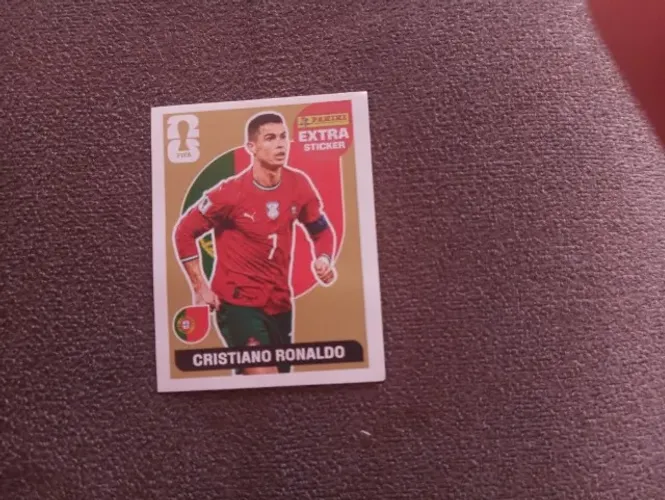 Figurinha Extra Sticker Cristiano Ronaldo Gold - Copa do Mundo 2026 Panini