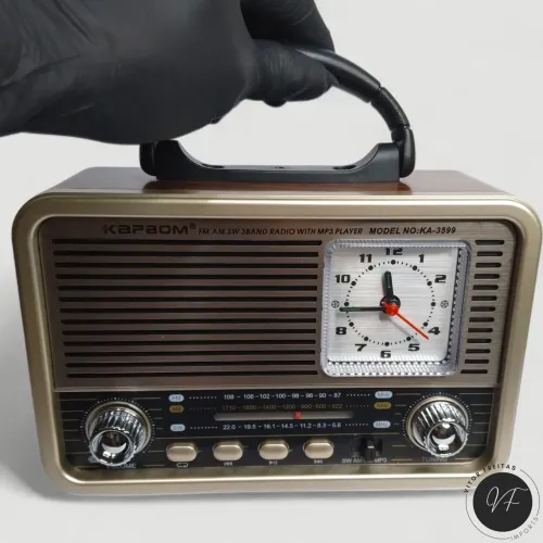 Rádio Retrô Bluetooth | Entrega Grátis em VCA 