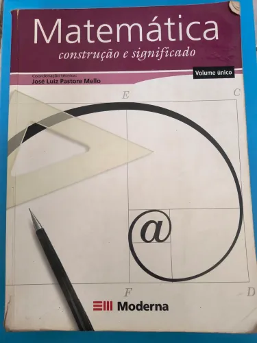 Livro "Matemática: construção e significado", de José Luiz Pastore Mello" (Volume Único)