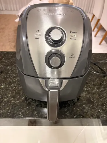 MONDIAL Fritadeira Sem Óleo Air Fryer 4L, Grafite/Inox, 1500W, 110V - AFN-40-PI