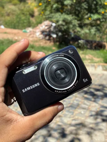 Cybershot Câmera Samsung ES68 - bateria, carregador, cartão e strap