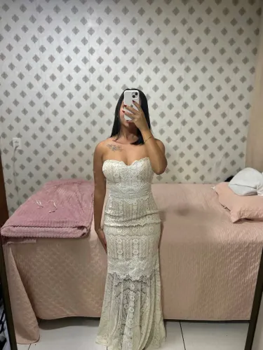 Vestido Branco de Renda