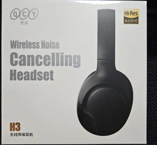 Fone QCY H3 ANC Headphone Hi-Res audio ANC Preto lacrado pronta entrega