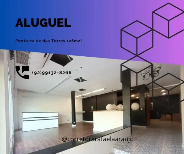 O PONTO COMERCIAL Parque 10, Av. das Torres. Área: 128m²