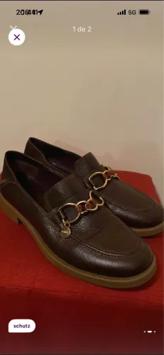 Mocassim Schutz couro legítimo (38) marrom